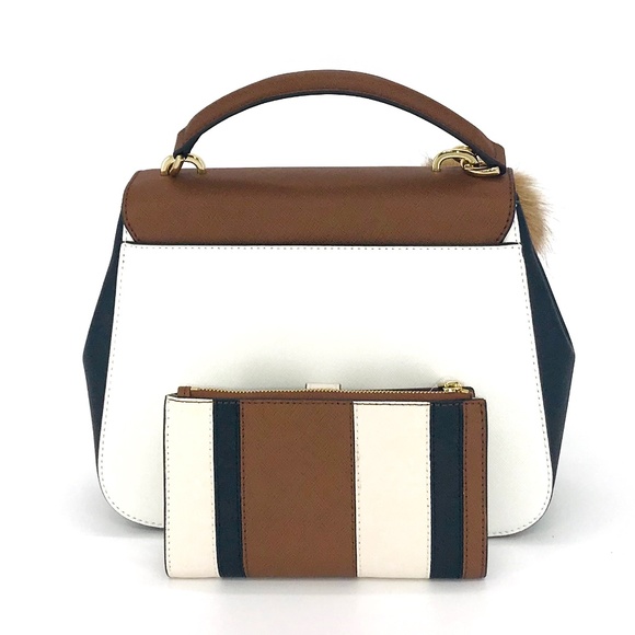 3PCS Michael Kors Bridgette Messenger Bag Wallet - Picture 4 of 8